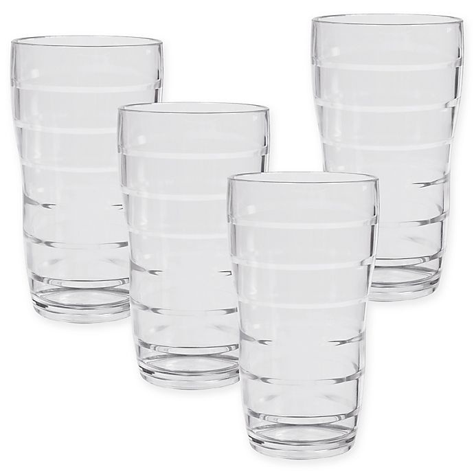 Tall Plastic Tumblers, 4 ct.