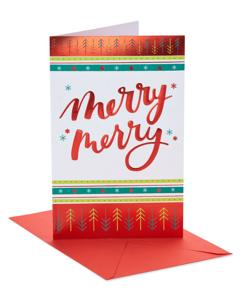 slide 1 of 1, American Greetings Merry Christmas Card, 1 ct