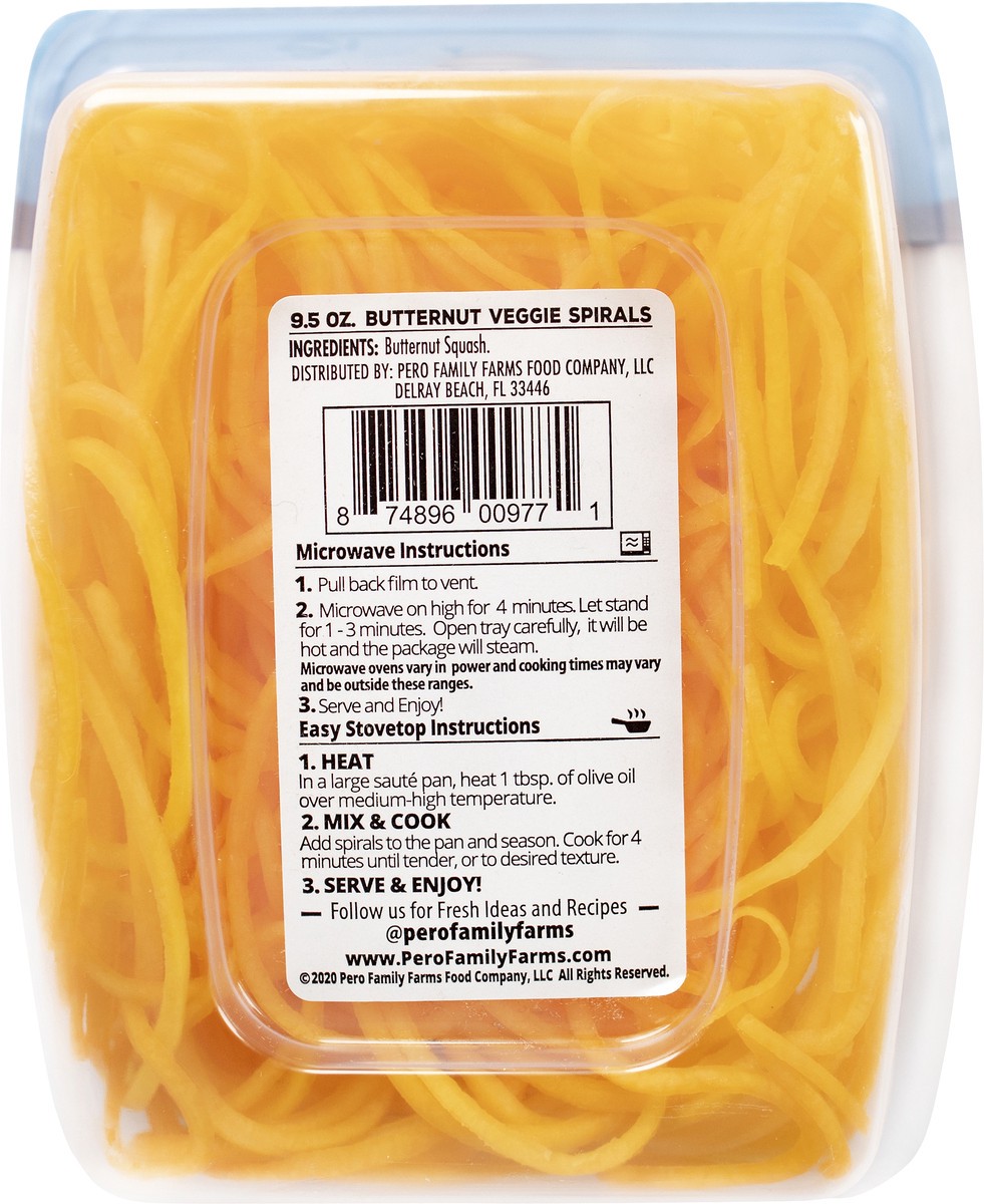 slide 8 of 8, Pero Family Farms Pero Butternut Veg Spirals, 9.5 oz