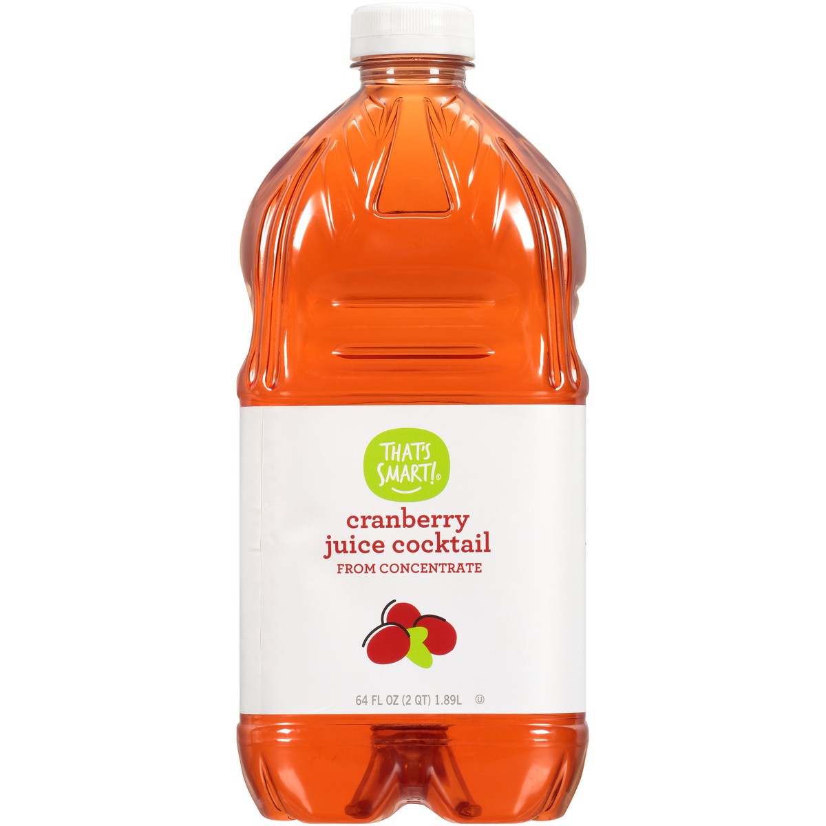 slide 1 of 14, That's Smart! Cranberry Juice Cocktail From Concentrate, 64 fl oz