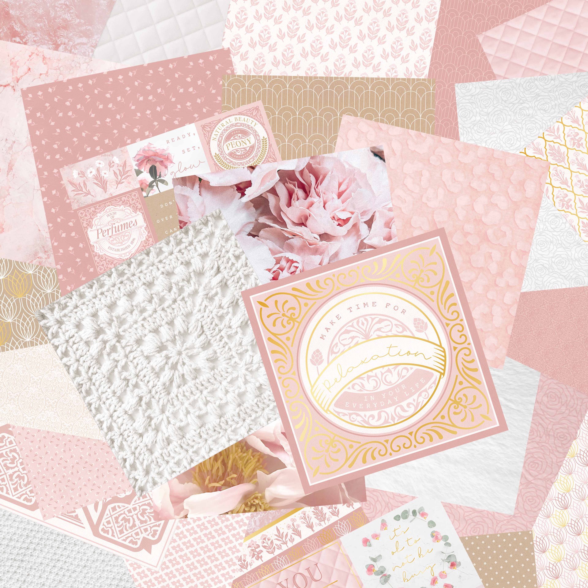 slide 2 of 3, 12" X 12" Soft Serenity Paper Pad By Recollections, 58 Sheets, 12 in x 12 in