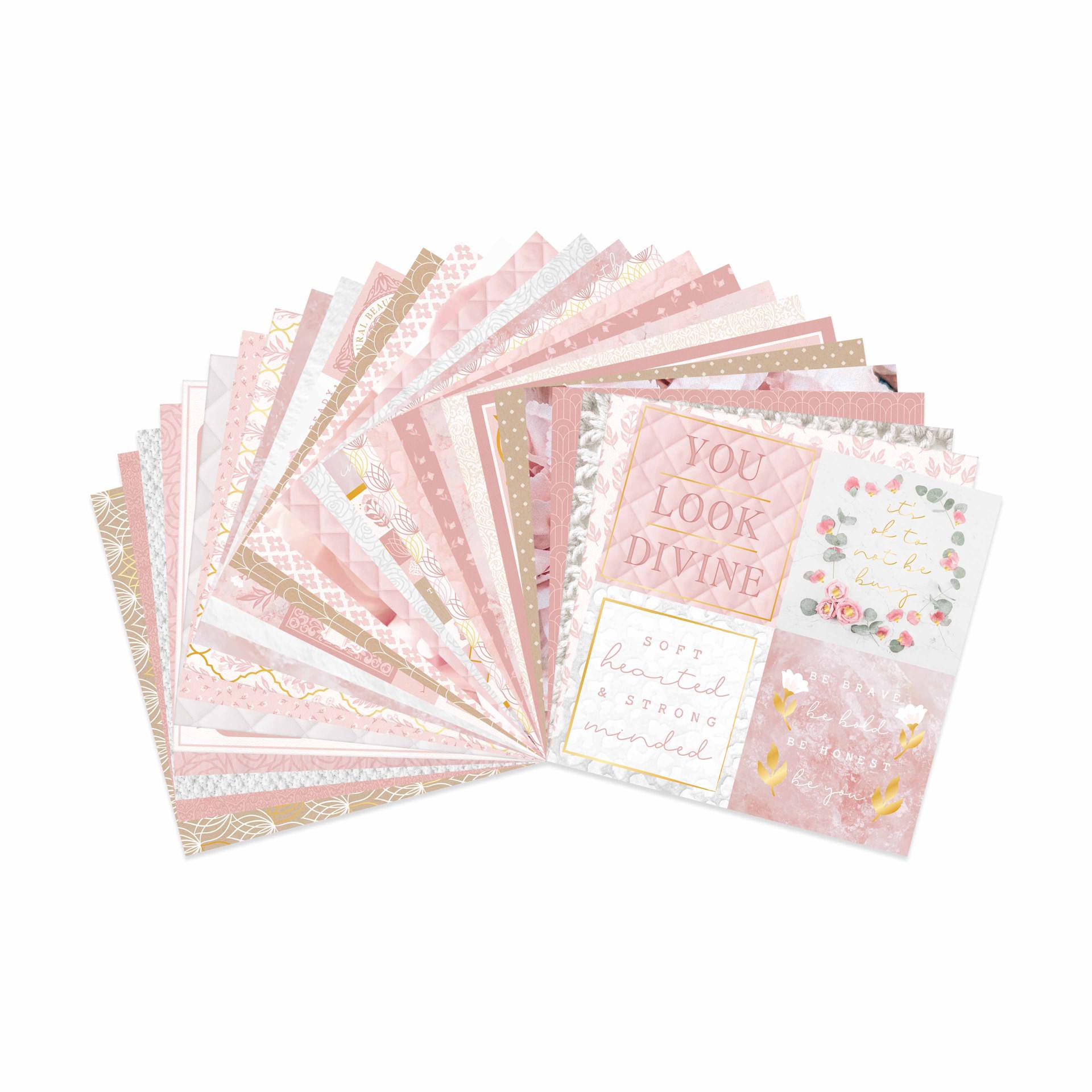 slide 3 of 3, 12" X 12" Soft Serenity Paper Pad By Recollections, 58 Sheets, 12 in x 12 in