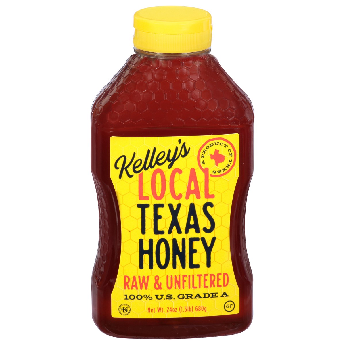 slide 13 of 13, Kelley's TEXAS HONEY Kelley's Local Texas Raw & Unfiltered Honey, 24 oz