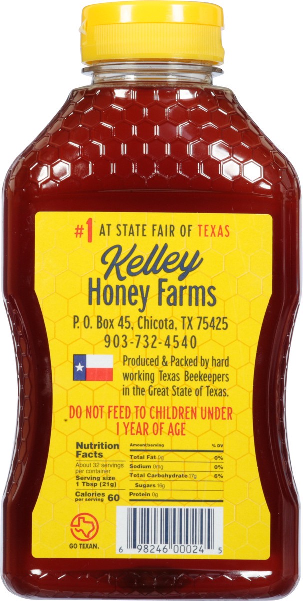 slide 8 of 13, Kelley's TEXAS HONEY Kelley's Local Texas Raw & Unfiltered Honey, 24 oz
