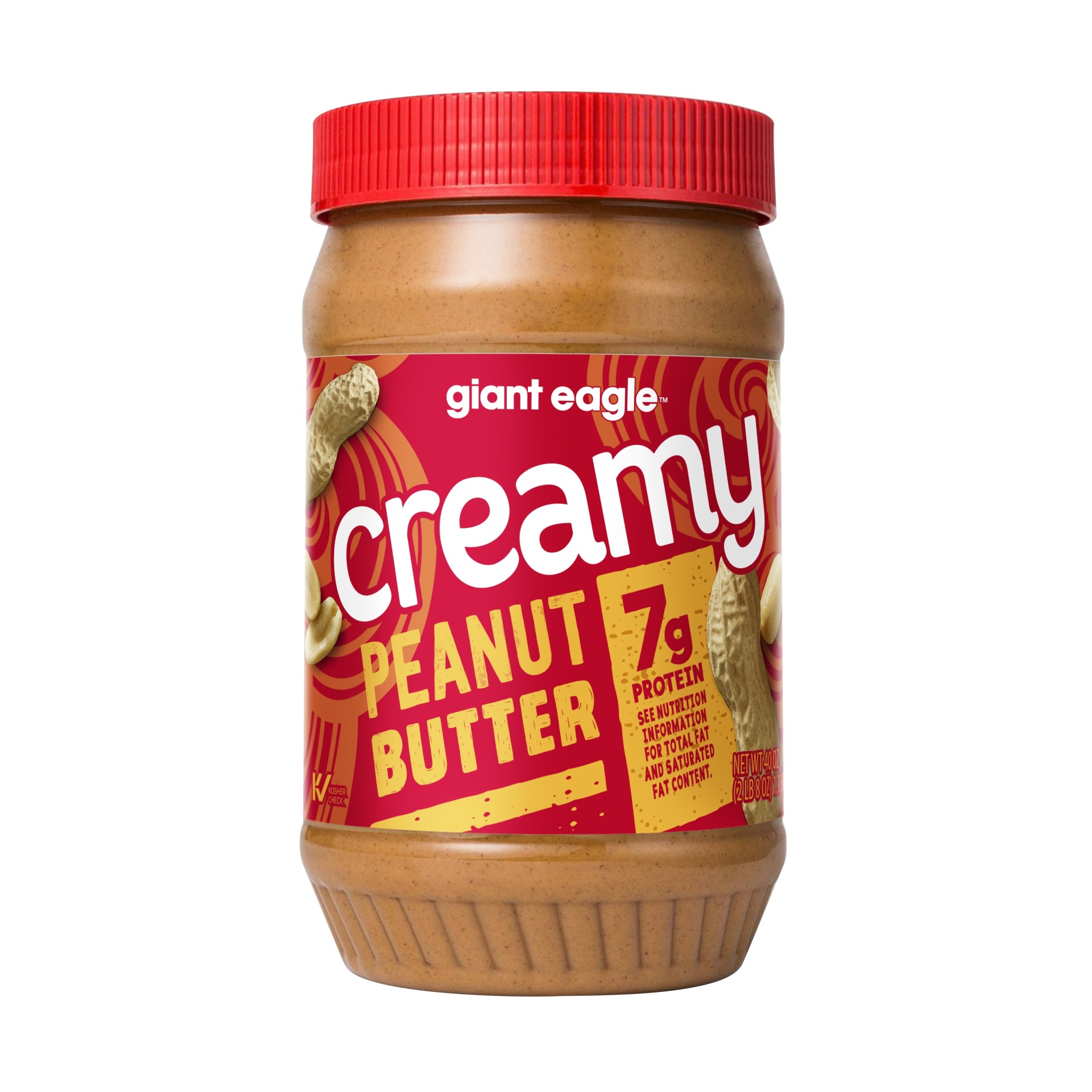 slide 1 of 1, Giant Eagle Creamy Peanut Butter, 40 oz