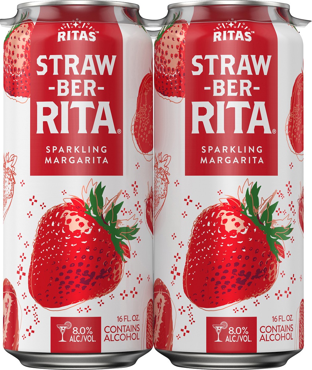 slide 5 of 8, RITAS™ Straw-Ber-Rita Malt Beverage, 16 fl. oz. Can, 16 fl oz