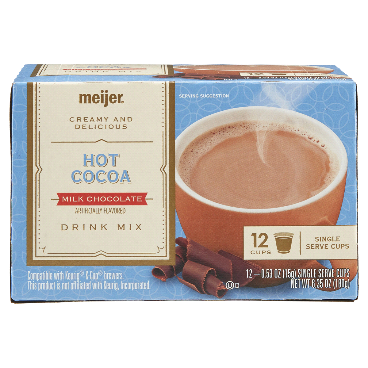 slide 1 of 1, Meijer K-Cup Hot Chocolate, 12 ct