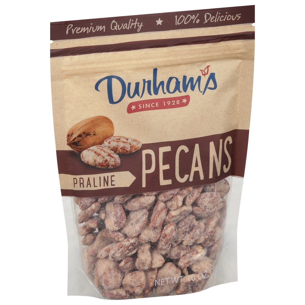 slide 2 of 9, Durham's Praline Pecans 10 oz, 10 oz