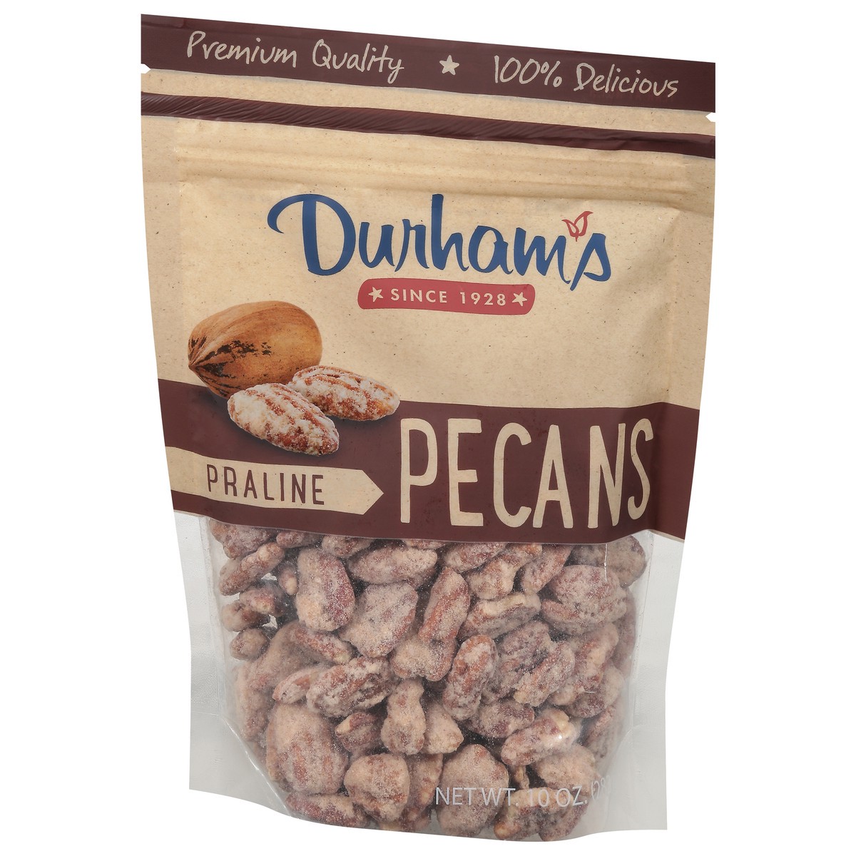 slide 3 of 9, Durham's Praline Pecans 10 oz, 10 oz