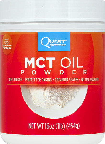slide 1 of 2, Quest MCT Oil Powder 16 oz, 1 lb