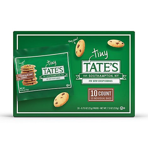slide 1 of 1, Tate's Tiny Chocolate Chip Cookies- 7.5 oz, 7.5 oz