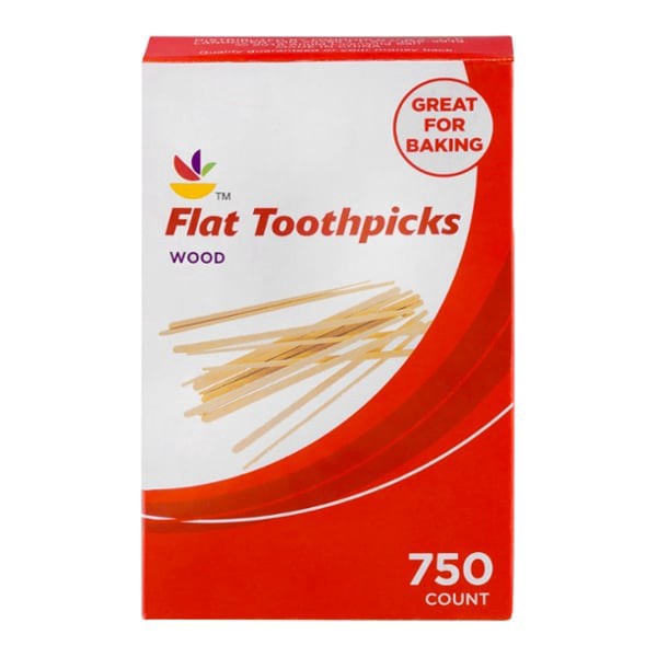 slide 1 of 1, Giant Wood Flat Toothpicks, 750 ct