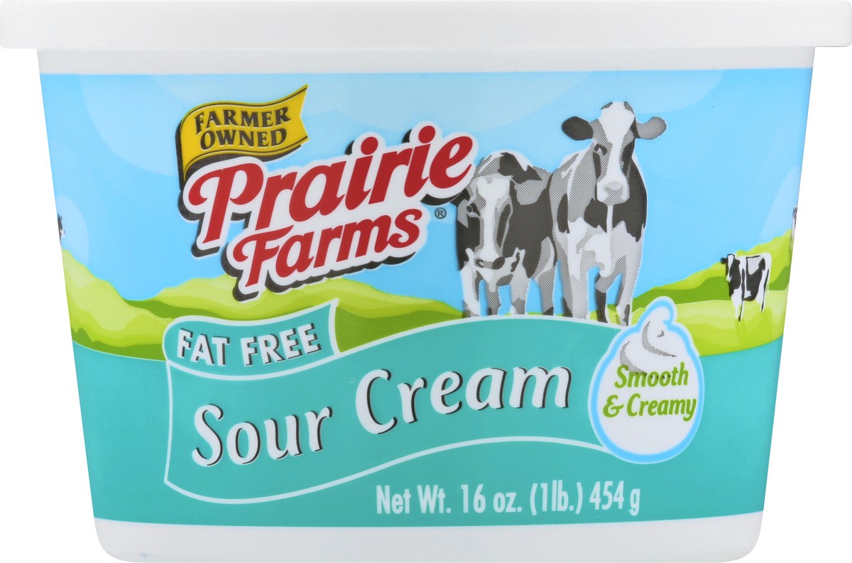 slide 5 of 12, Prairie Farms Fat Free Sour Cream 16 oz, 16 oz