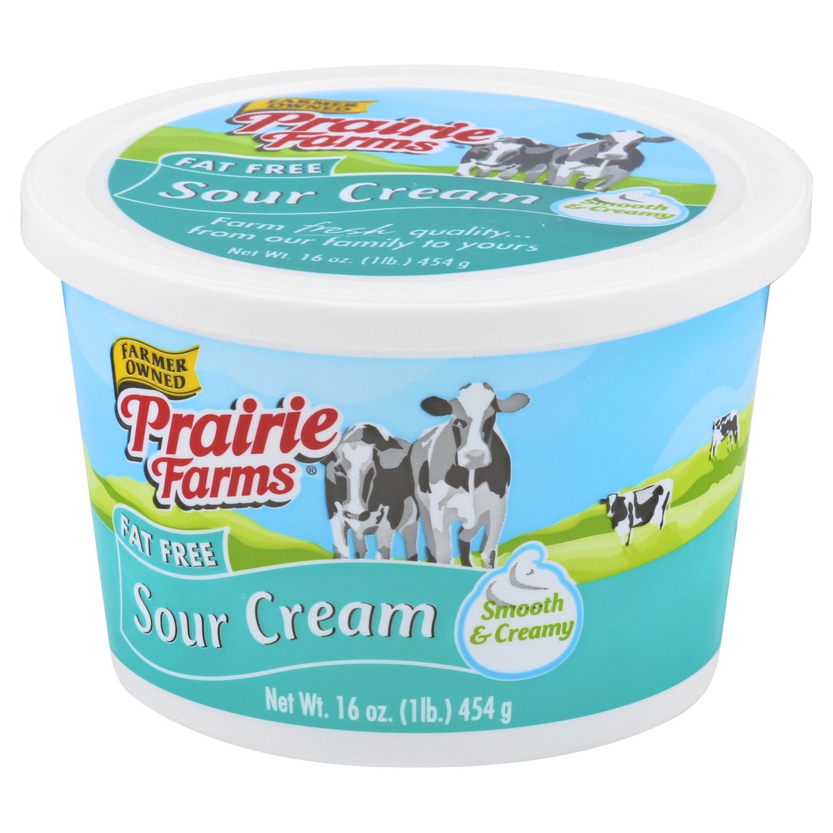 slide 6 of 12, Prairie Farms Fat Free Sour Cream 16 oz, 16 oz