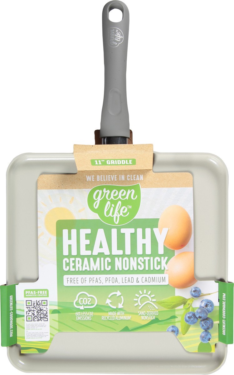 slide 7 of 12, GreenLife 11 Inch Healthy Ceramic Nonstick Griddle 1 ea, 1 ct