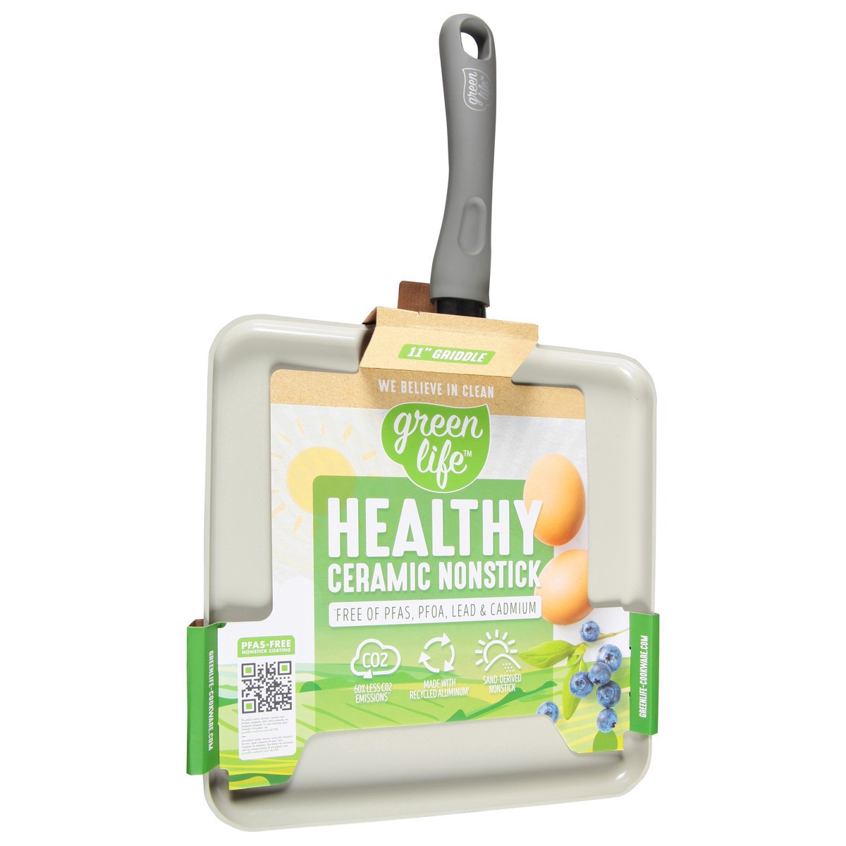 slide 2 of 12, GreenLife 11 Inch Healthy Ceramic Nonstick Griddle 1 ea, 1 ct