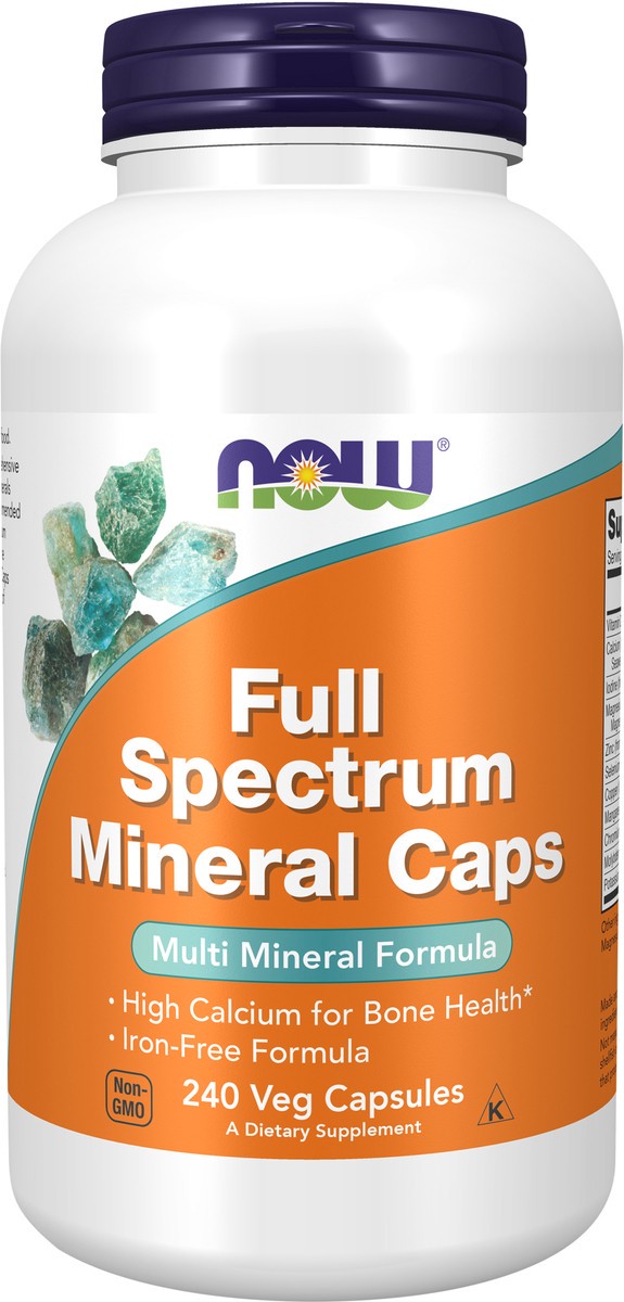 slide 3 of 8, NOW Full Spectrum Mineral Caps - 240 Veg Capsules, 240 ct