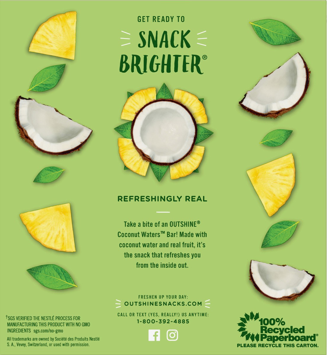 slide 6 of 6, Outshine Coconut Water & Pineapple Fruit Bar, 6 ct