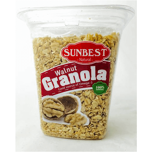 slide 1 of 1, Sunbest Natural Granola Walnut, 15 oz