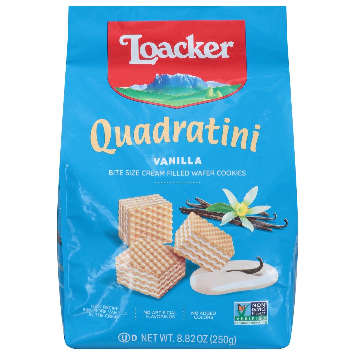 slide 1 of 9, Quadratini Vanilla Wafer Cookies Bite Size 8.82 oz, 8.82 oz