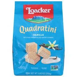 Quadratini Vanilla Wafer Cookies Bite Size 8.82 oz