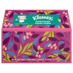 Kleenex Disposable Paper Hand Towels, 1 Box, 60 Towels per Box