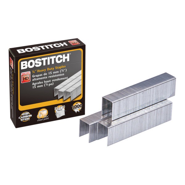 slide 2 of 6, BOSTITCH Premium Heavy Duty Staples, 5/8" Full Strip, Box Of 1,000, 1 ct