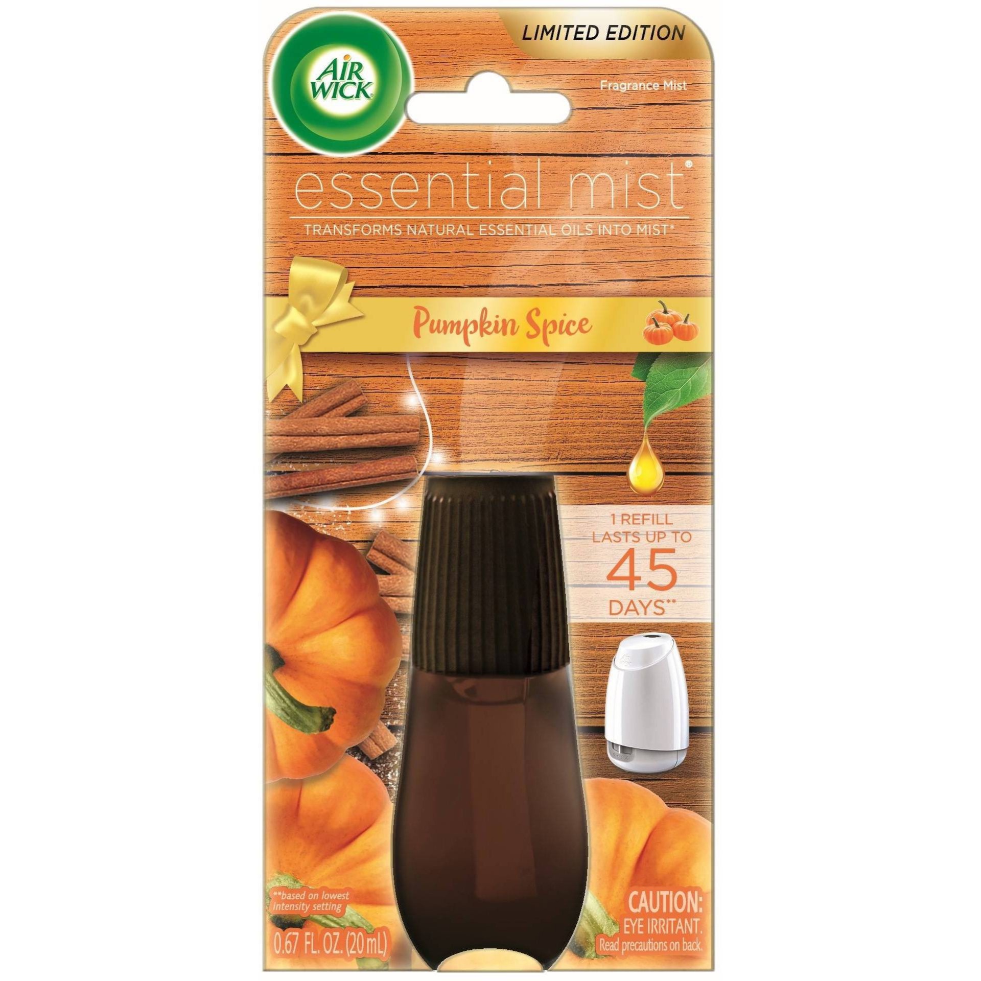 slide 1 of 1, Air Wick Essential Mist Refill - Pumpkin Spice, 0.67 oz