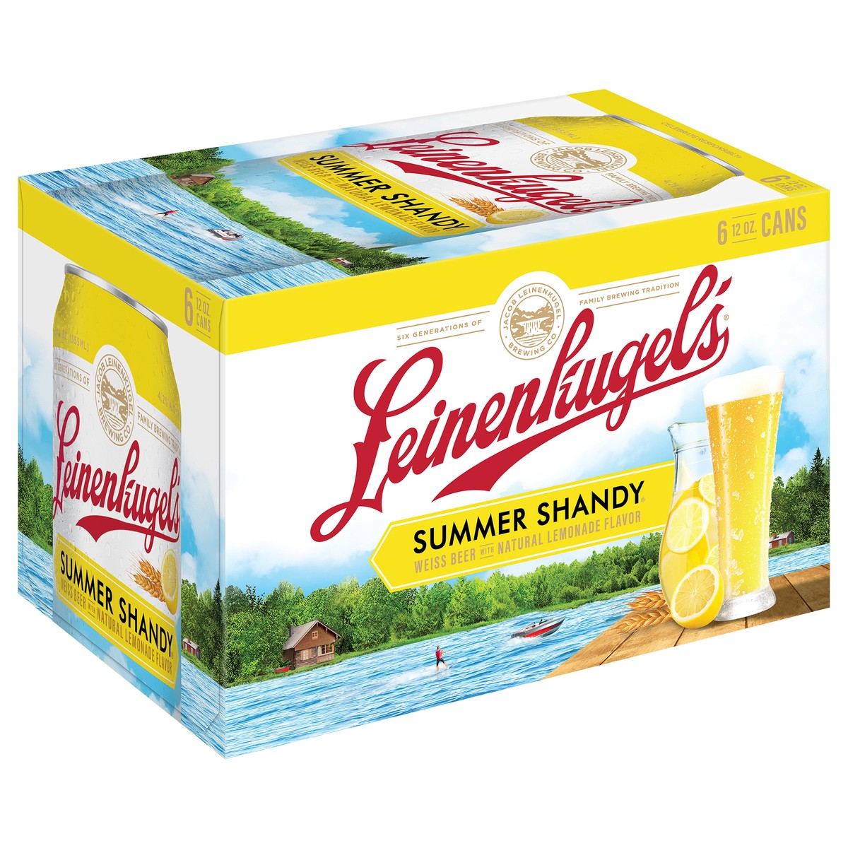 slide 3 of 11, Leinenkugel's Summer Shandy Craft Beer, 4.2% ABV, 6-pack, 12-oz beer cans, 12 fl oz