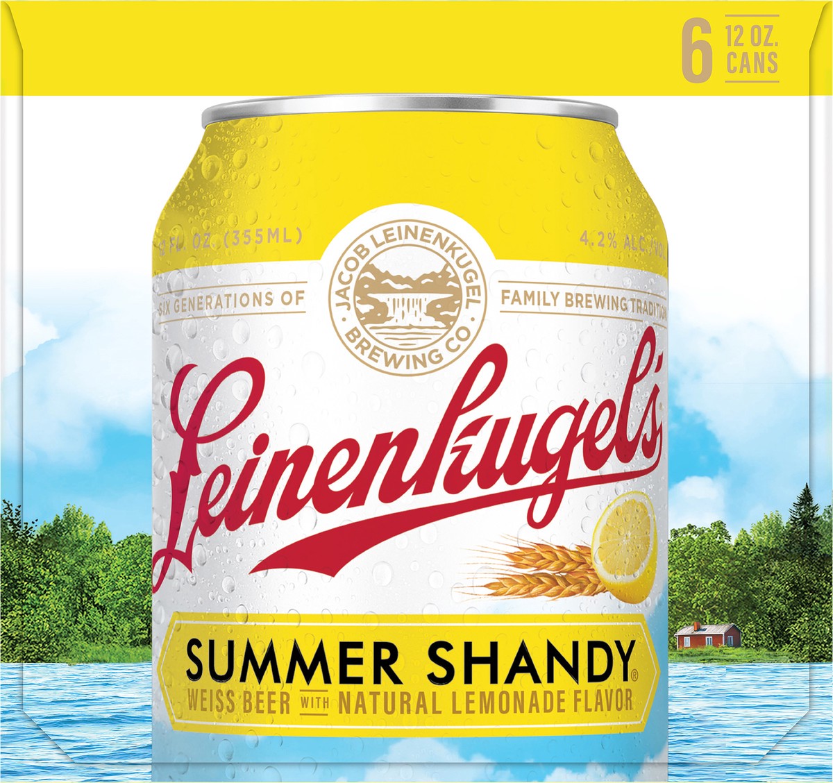 slide 7 of 11, Leinenkugel's Summer Shandy Craft Beer, 4.2% ABV, 6-pack, 12-oz beer cans, 12 fl oz