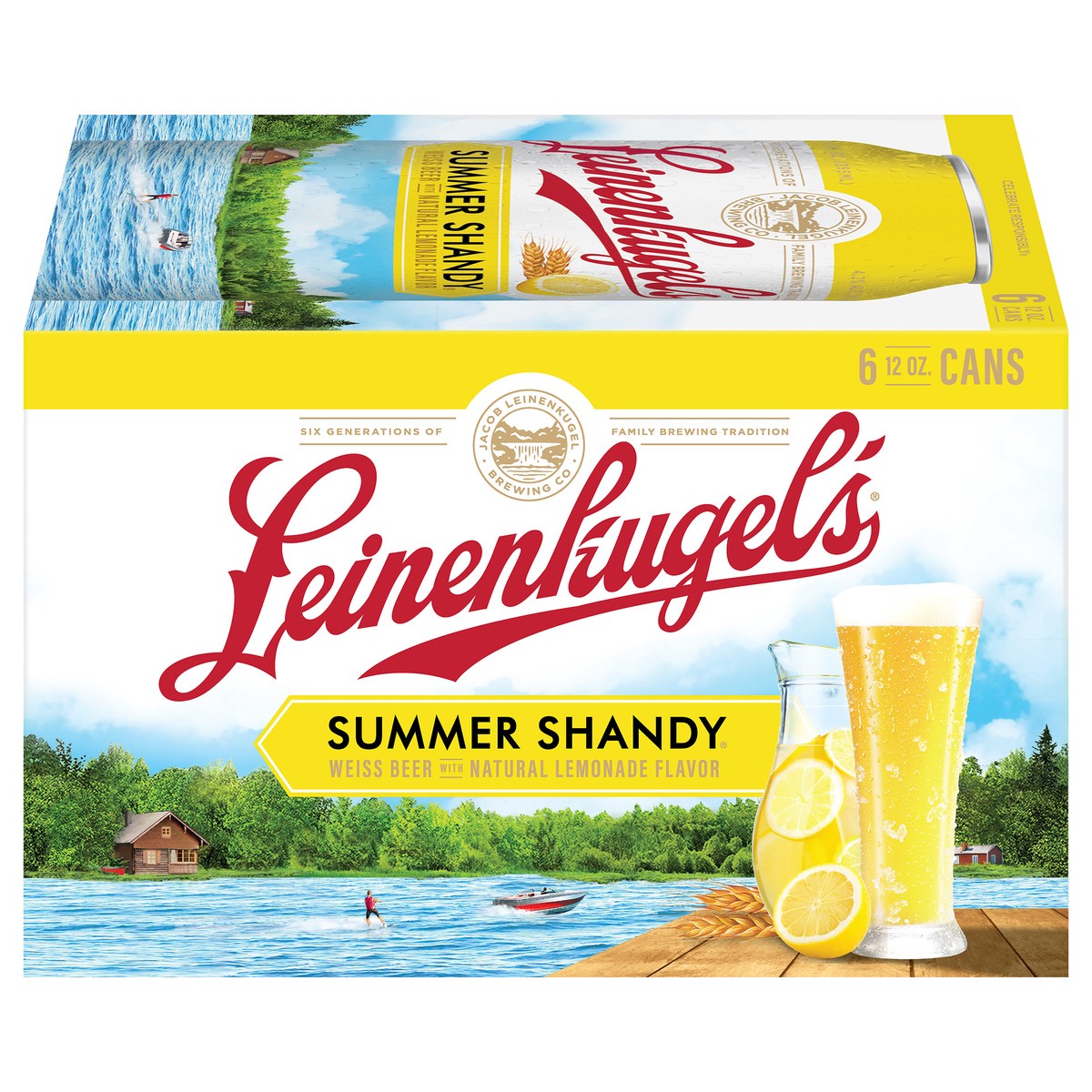slide 9 of 11, Leinenkugel's Summer Shandy Craft Beer, 4.2% ABV, 6-pack, 12-oz beer cans, 12 fl oz