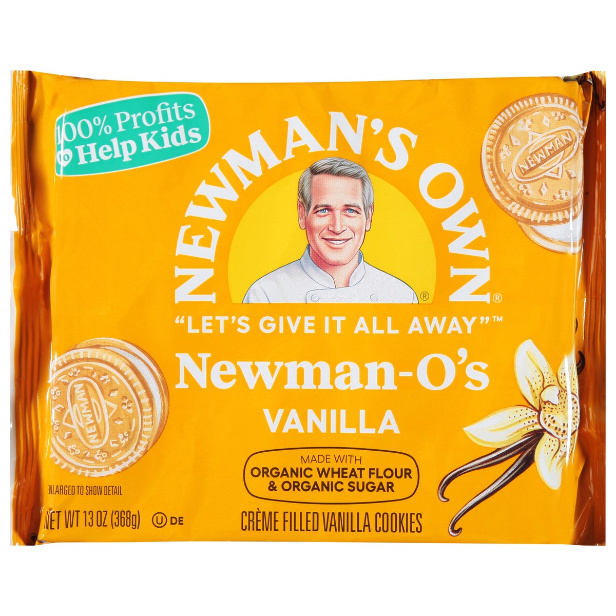 slide 1 of 9, Newman's Own Organic Cookie, 13 oz