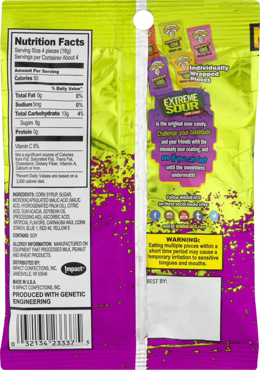 slide 10 of 10, Warheads Smashups! Extreme Sour Hard Candy 2 oz, 2 oz