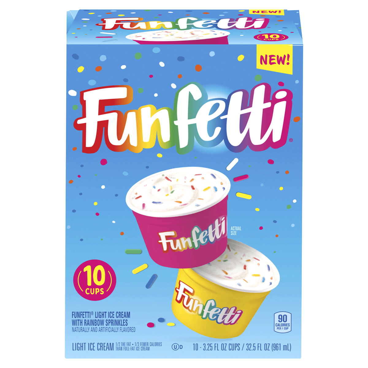 slide 1 of 1, Funfetti Ice Cream Party Cups, 32.5 fl oz