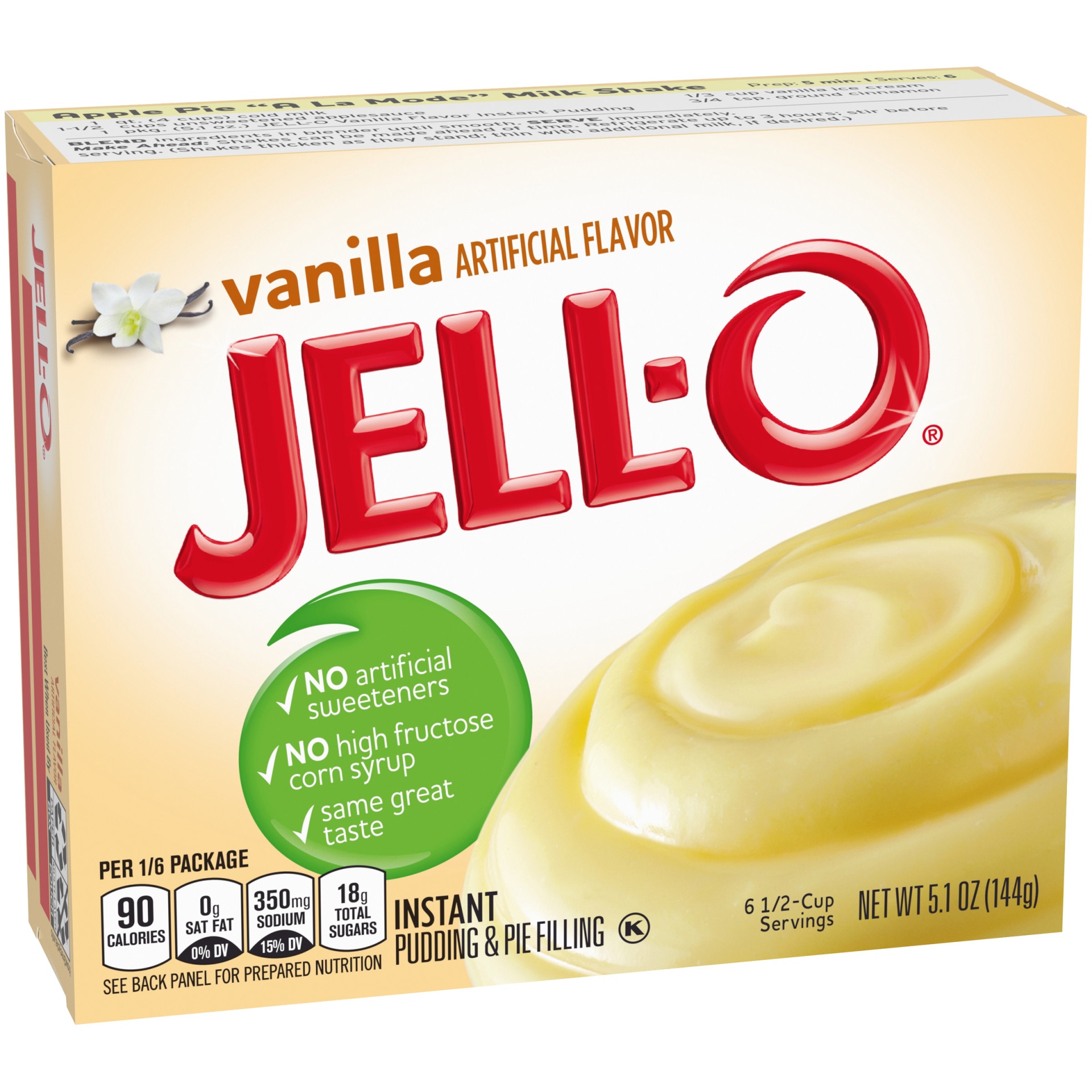 slide 5 of 7, Jell-O Vanilla Instant Pudding & Pie Filling Mix, 5 ct; 1 oz