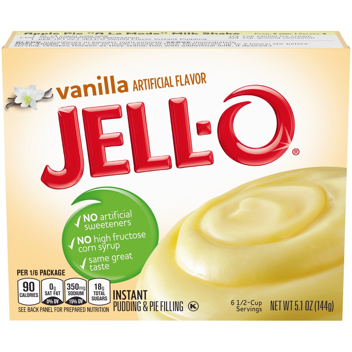 slide 1 of 5, Jell-O Vanilla Instant Pudding & Pie Filling, 5.1 oz