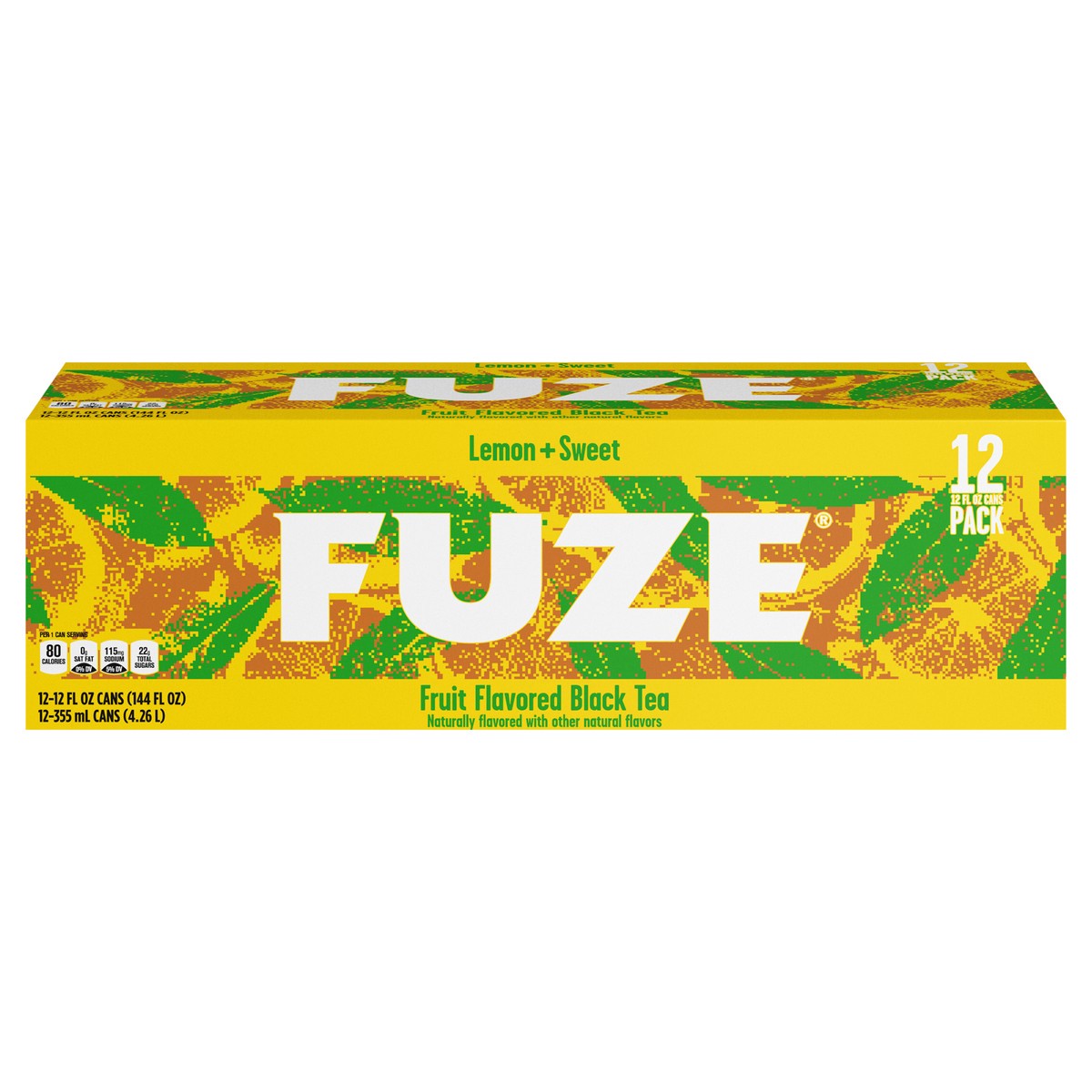 slide 1 of 1, Fuze Fruit Flavored Black Tea - 12 oz, 12 oz