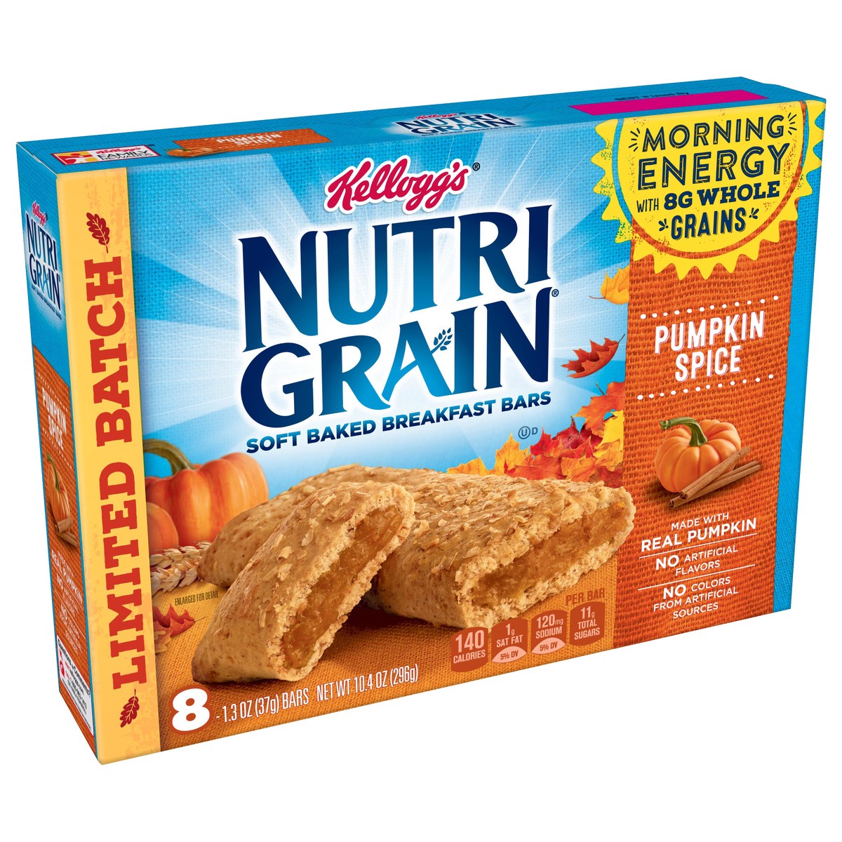 slide 2 of 10, Nutri-Grain Pumpkin Spice Soft Baked Breakfast Bar, 10.4 oz