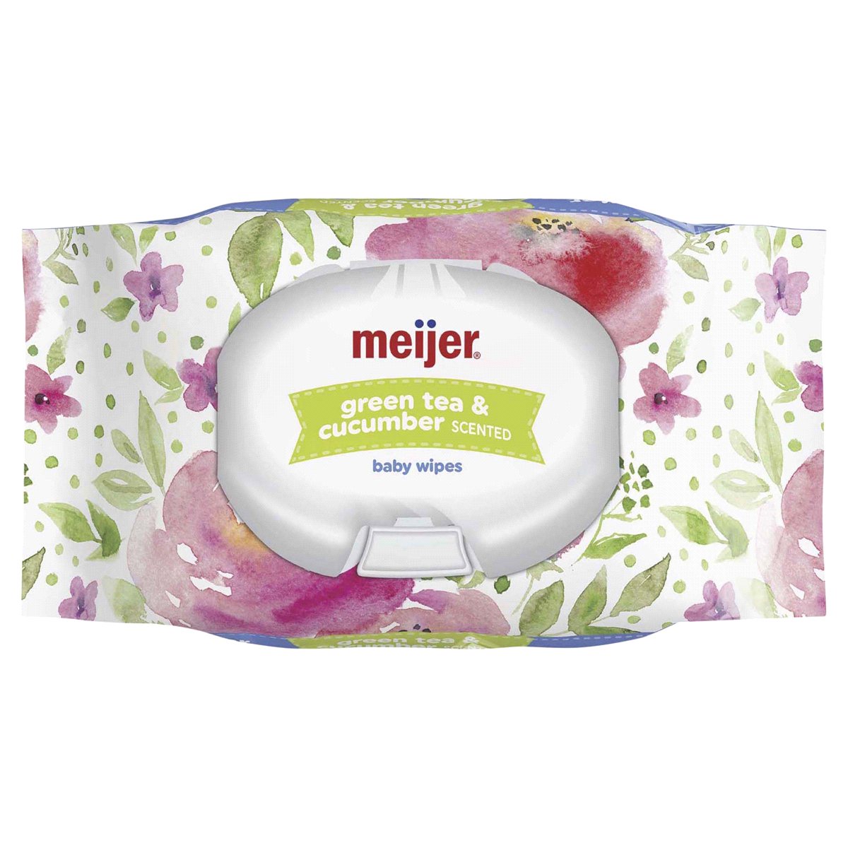 slide 1 of 5, Meijer Baby Wipes, Green Tea & Cucumber Scented, Soft Pack, 72 ct