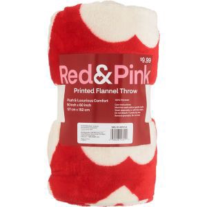 slide 1 of 1, NON BRAND Print Flannel Throw, 1 ct