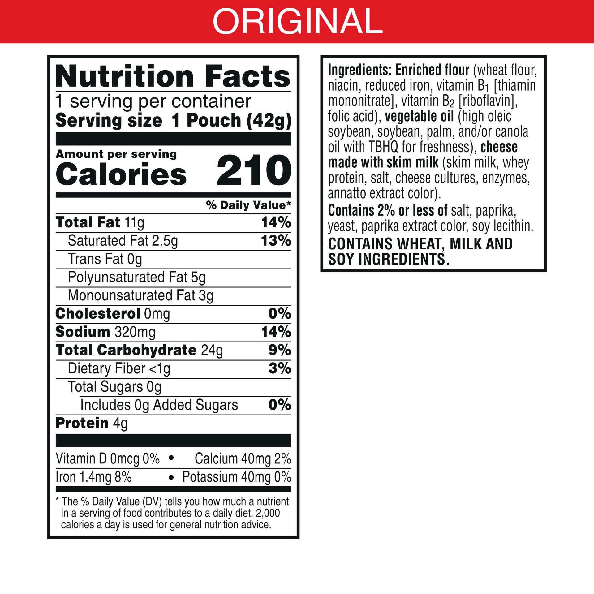 slide 3 of 5, Cheez-It Cheese Crackers, Original, 1.5 oz, 1.5 oz