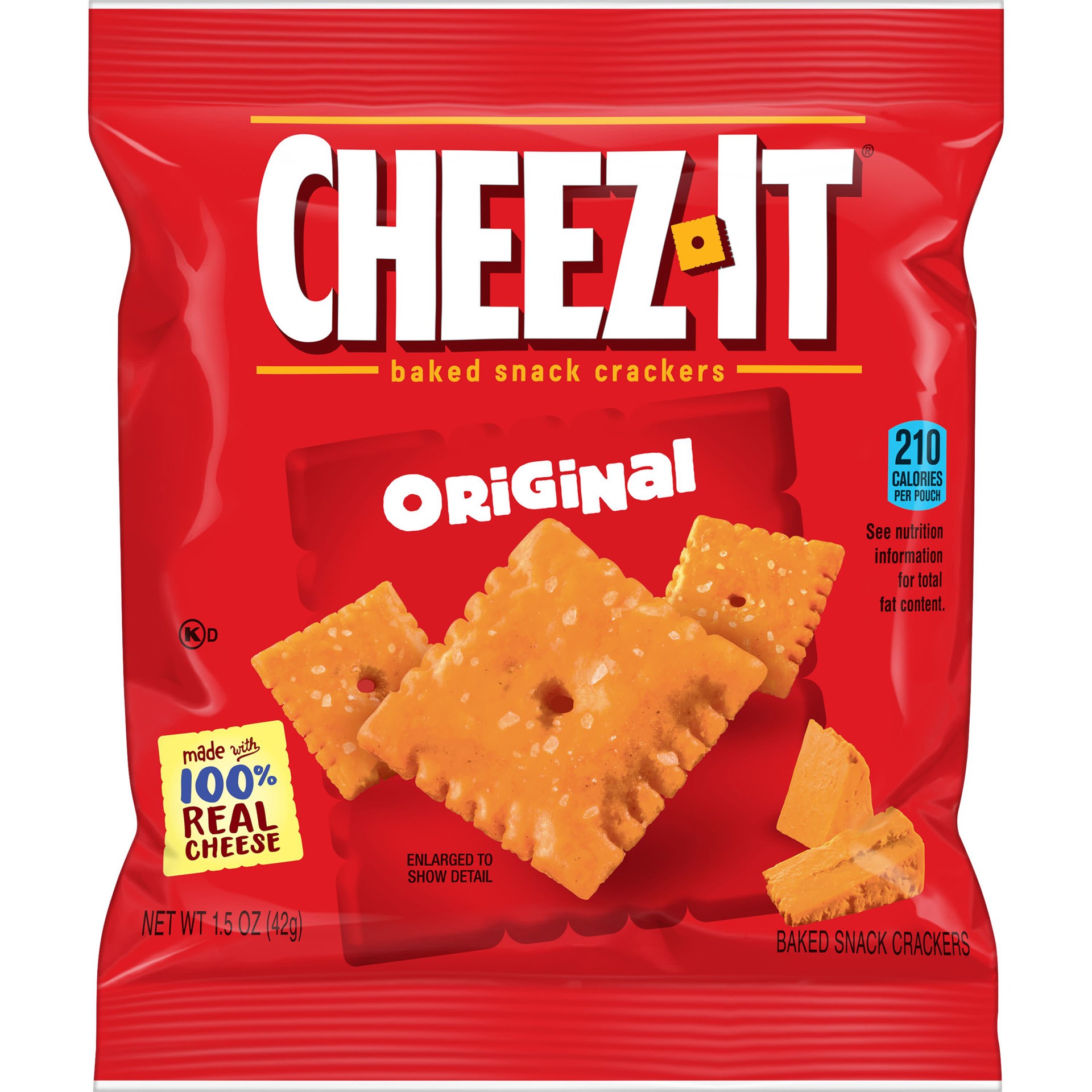 slide 1 of 5, Cheez-It Cheese Crackers, Original, 1.5 oz, 1.5 oz