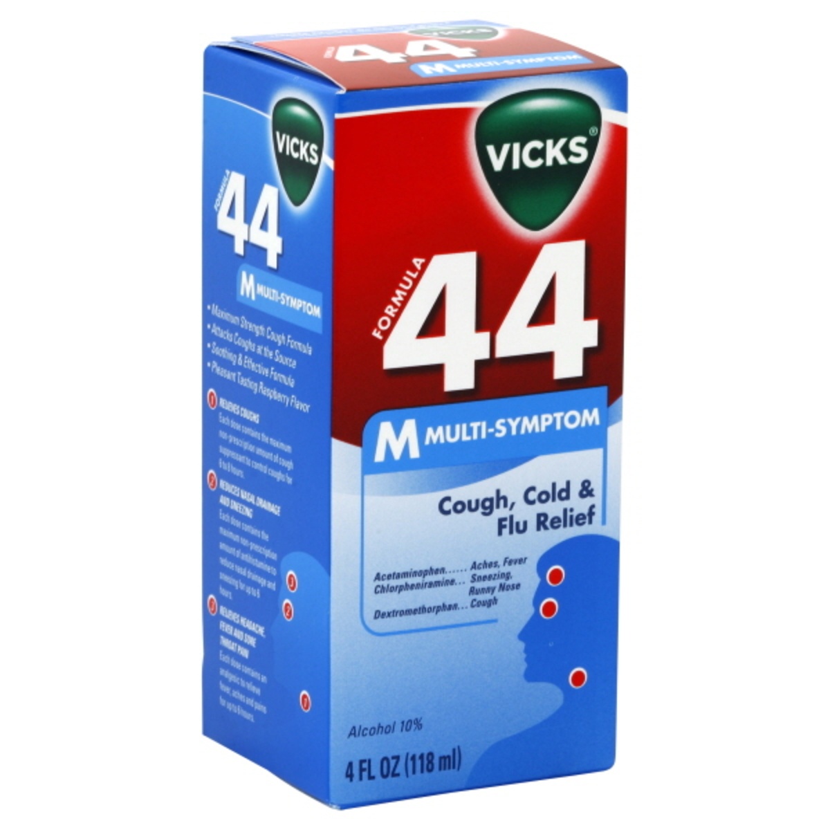 slide 1 of 1, Vicks Cough, Cold & Flu Relief , 4 oz