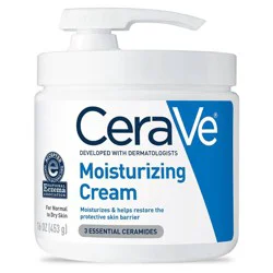 CeraVe Moisturizing Face & Body Cream with Pump for Normal to Dry Skin - 16 fl oz
