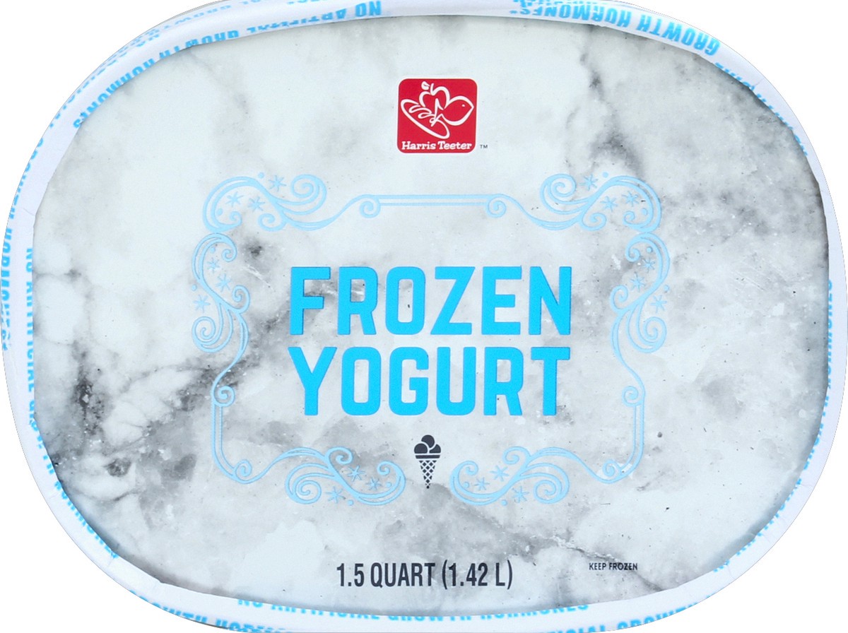 slide 2 of 4, Harris Teeter Low Fat Cookies N' Cream Frozen Yogurt, 48 oz