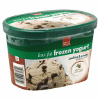 slide 1 of 1, Harris Teeter Low Fat Cookies N' Cream Frozen Yogurt, 48 oz