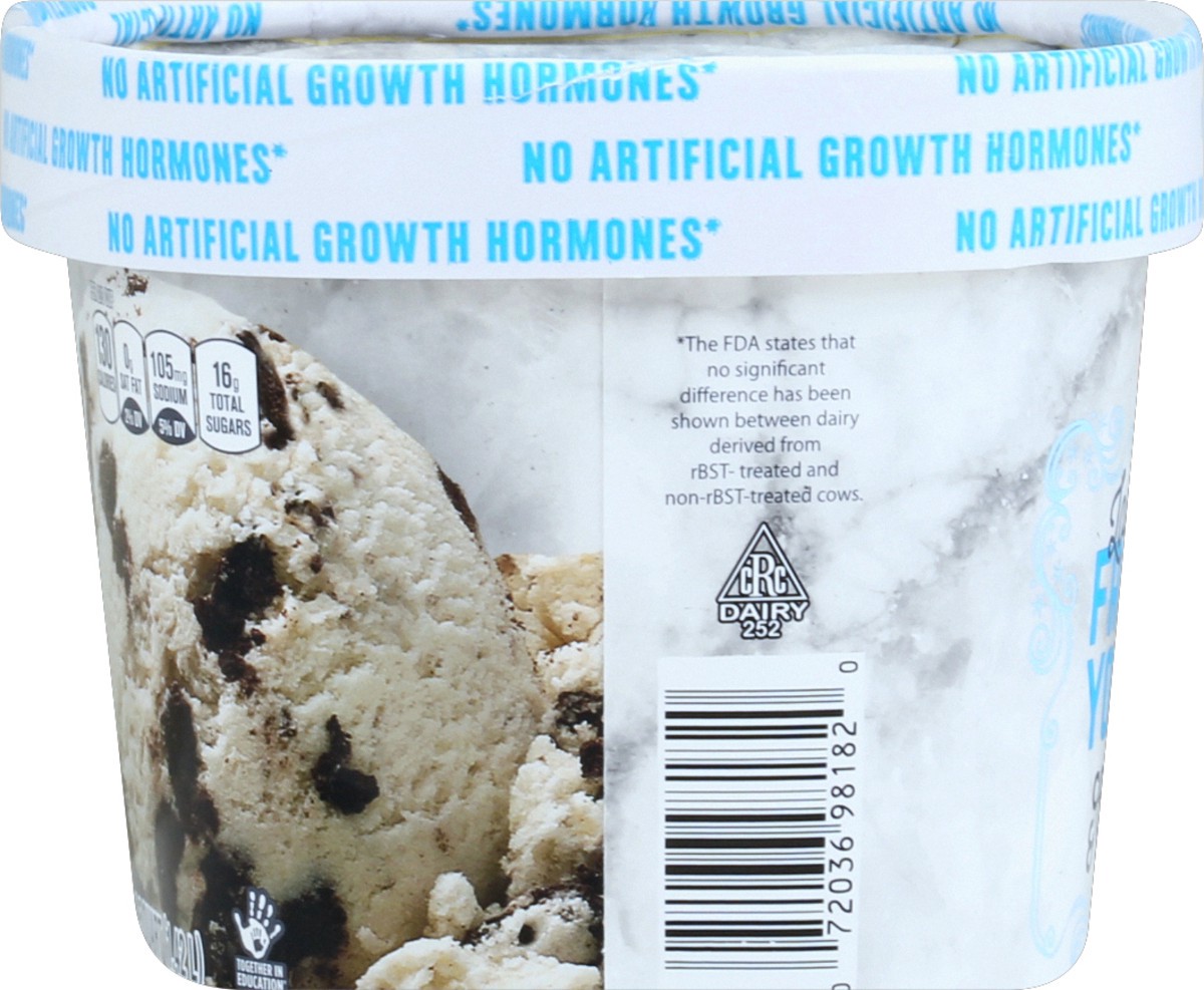 slide 3 of 4, Harris Teeter Low Fat Cookies N' Cream Frozen Yogurt, 48 oz