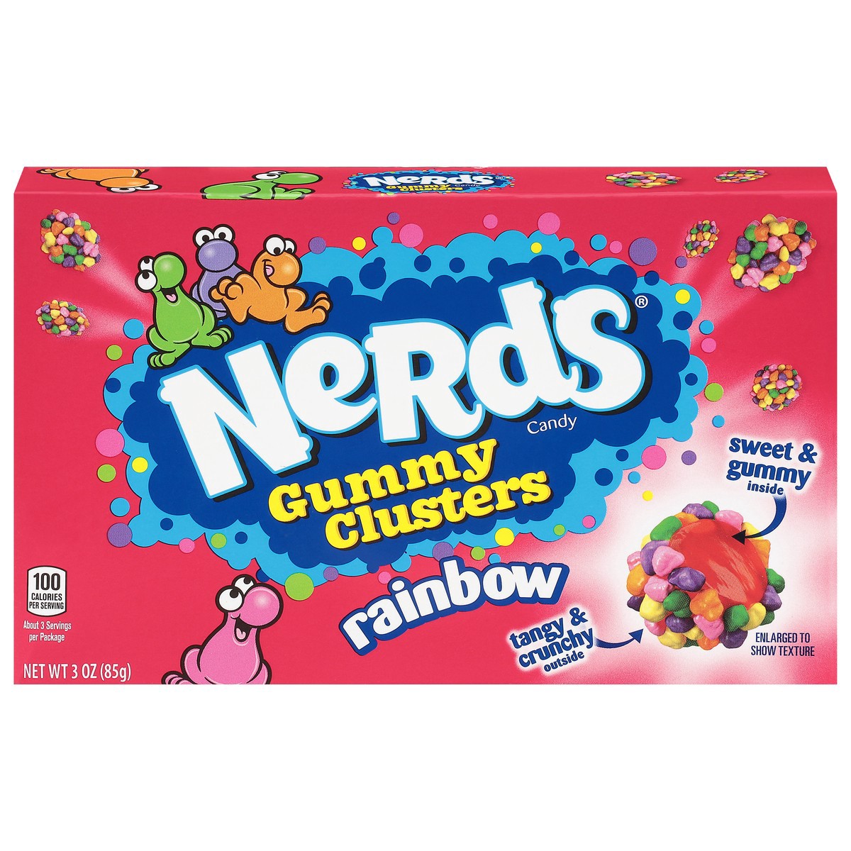 slide 11 of 11, Nerds Gummy Clusters Rainbow 3 oz, 3 oz