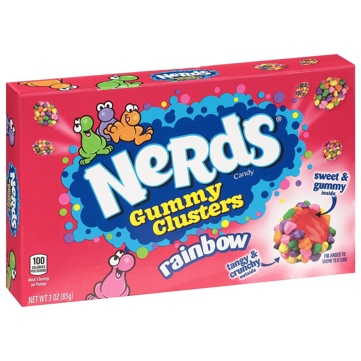 slide 6 of 11, Nerds Gummy Clusters Rainbow 3 oz, 3 oz