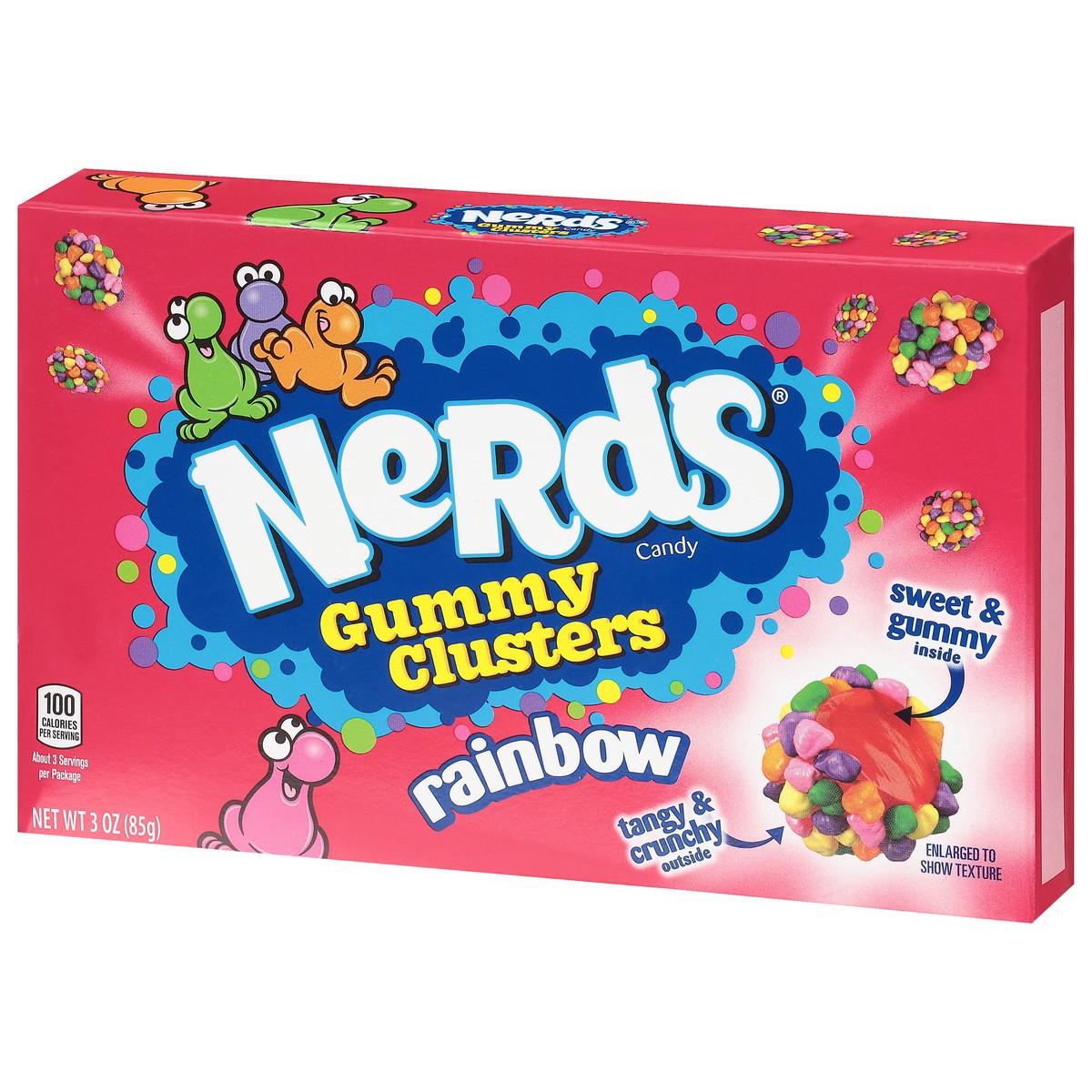 slide 7 of 11, Nerds Gummy Clusters Rainbow 3 oz, 3 oz